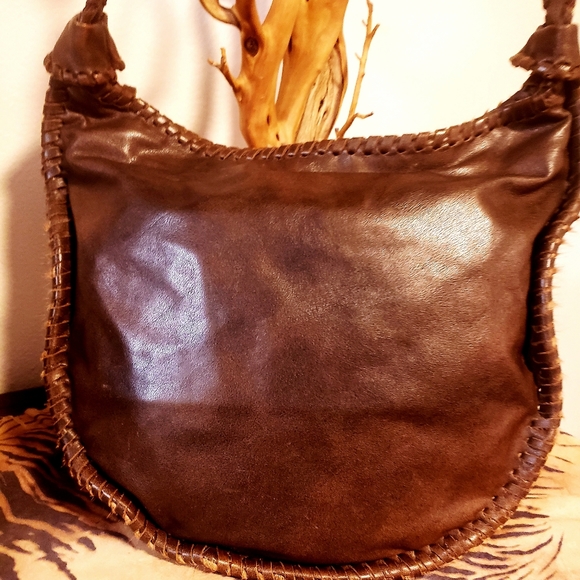 SANTESTEBAN B.Horn Emb. Calf Hair LTR HM Handbag-NWOT - Picture 5 of 16